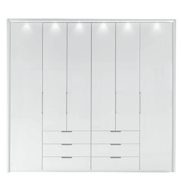 Wiemann Monaco 1000 Combi Wardrobe With 6 Hinged Doors - Matt Front