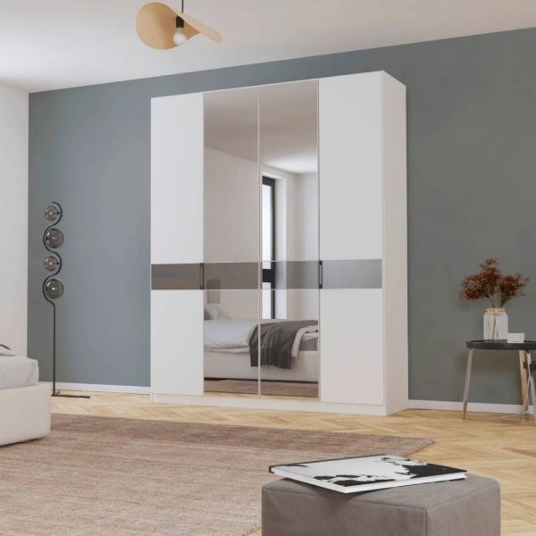Rauch Versity 4 Door Hinged Wardrobe With Mirror