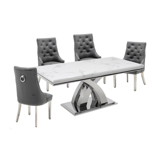 Ottavia dining table
Marble dining table
white marble dining table
Edmundson Chairs