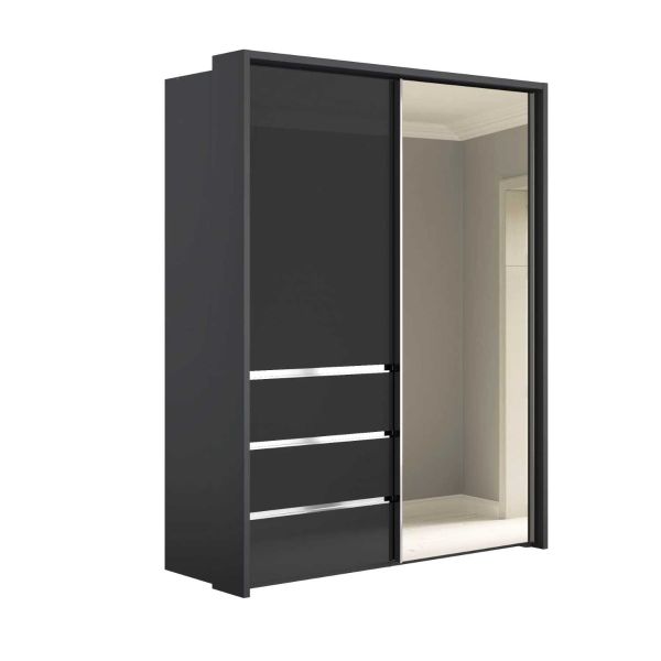 Wiemann pacific 2 door sliding wardrobe with mirror