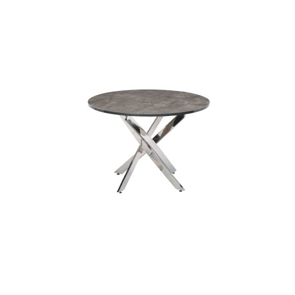 Paris 1.07m Round Dining Table - Grey