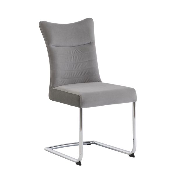 Nova Faux Leather Dining Chairs - Grey