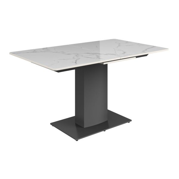 Bellagio ceramic extending dining table-Grey