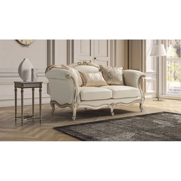 NewtrendConcepts Elizabeth Classic Italian Leather Sofa 
