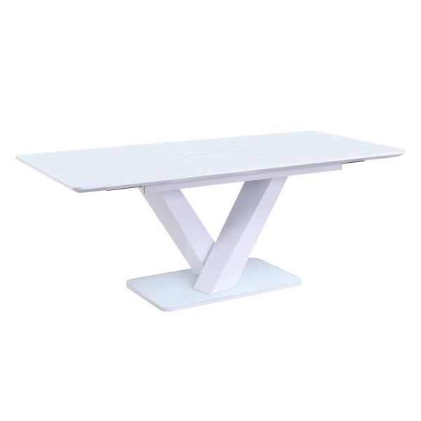 Rafaelo High Gloss White 1600/2000 Ext Dining Table