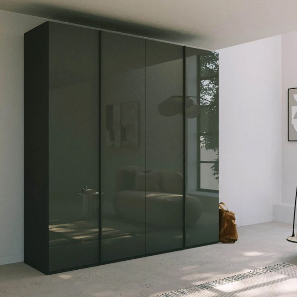 Rauch Skat Meridian 5 Hinged Door Wardrobe Glass Finish