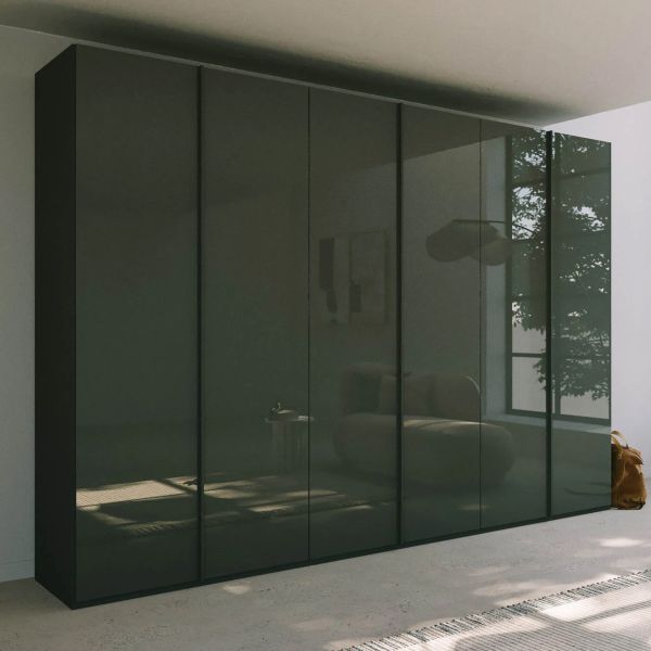 Rauch Skat meridian 6 Hinged Door Wardrobe Glass Finish