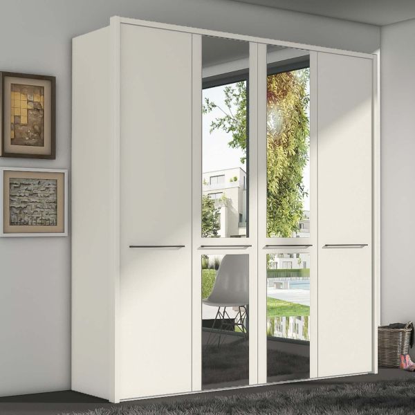Wiemann White Cairns 200CM Hinged Door Wardrobe 