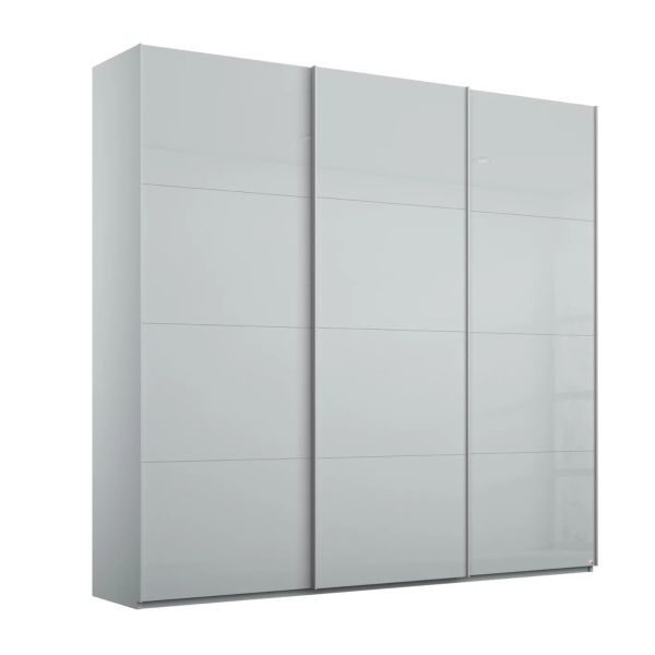 Rauch Kulmbach 3 Door Sliding Wardrobe in Silk Grey Glass Rauch Formes