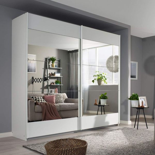 Rauch malibu 2 door sliding wardrobe in alpine white colour