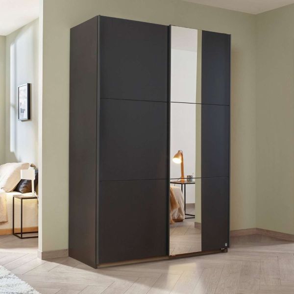 Rauch dresden 2 door sliding wardrobe with mirror