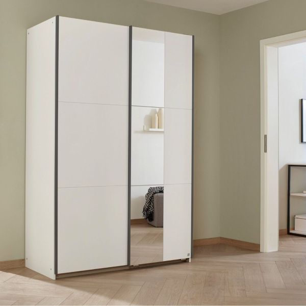 Rauch Slide Small 131cm Sliding Door Wardrobe Height less than 2m