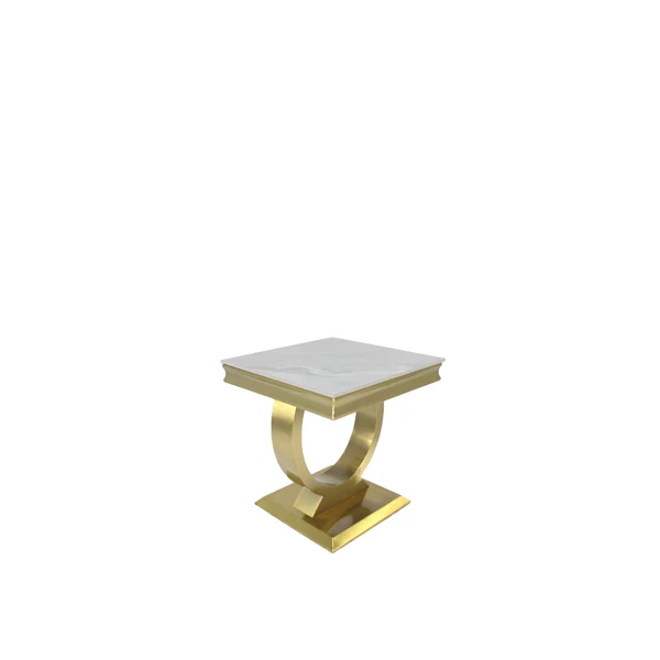 Arianna Kasi Gold Ceramic Top Lamp Table