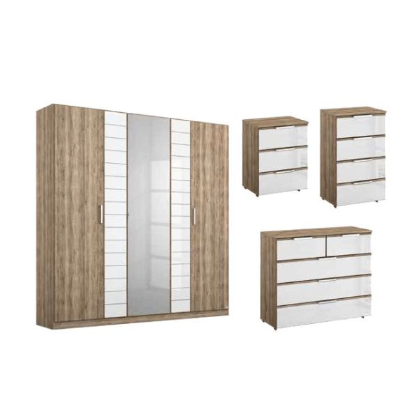 Rauch Terano Hinged Door Combi Wardrobe