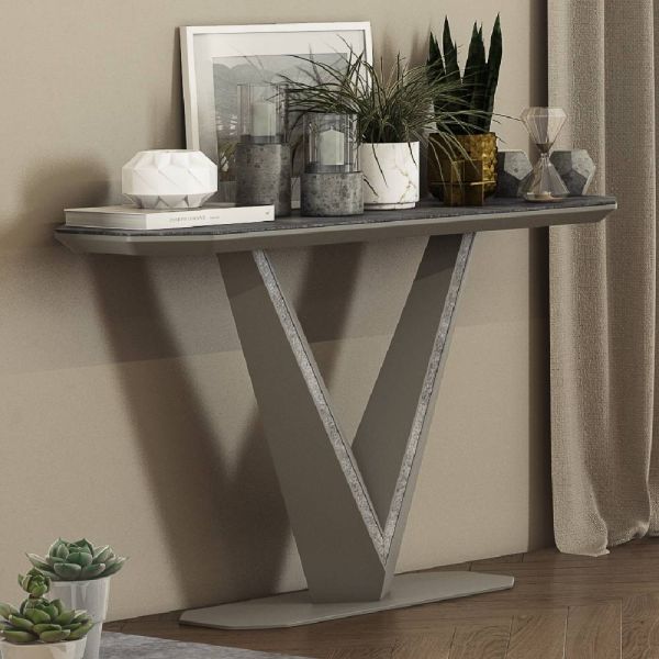 Bellagio ceramic extending dining table-Grey