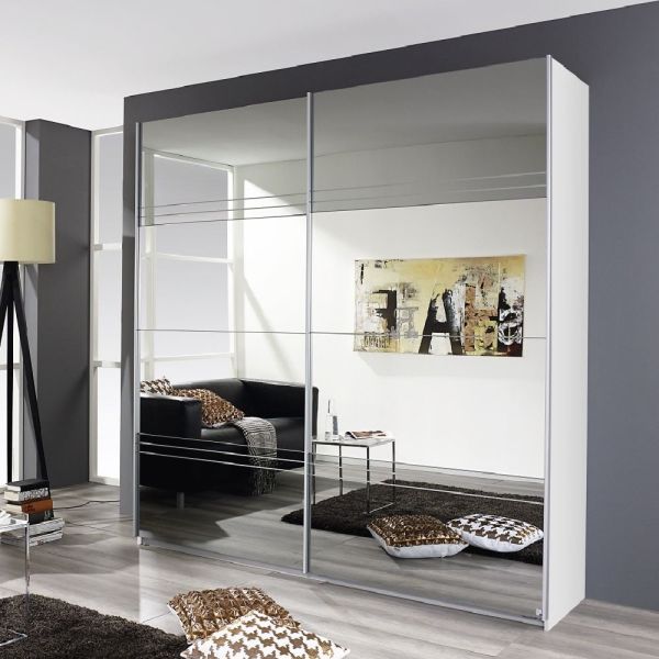 Rauch Koblenz Full Mirror Sliding Door Wardrobe 
2 Door sliding Wardrobe 
Full Mirror Front Sliding Door Wardrobe 
1.81M Wardrobe 
181cm Wardrobe
226cm wardrobe 
271cm wardrobe