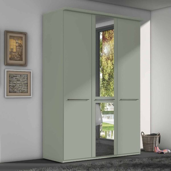 Wiemann 3 door hinged sage green wardrobe