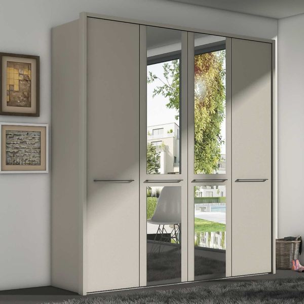 Wiemann Cairns Pebble Grey Hinged Door Wardrobe 