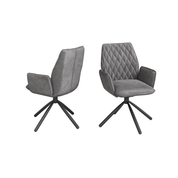 Twist Swivel Grey Plush Velvet Dining Chair
Torelli Zanetti Grey Plush Velvet Dining Chair