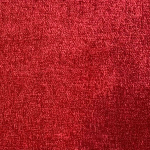 R and S Chenille Red Fabric