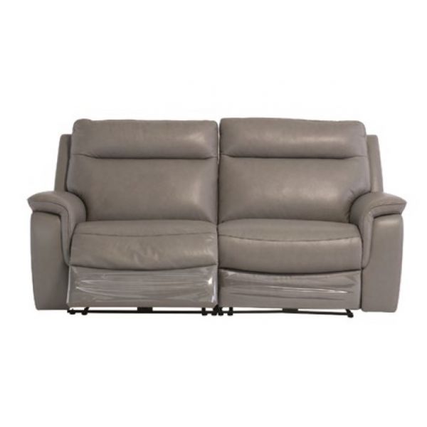 Havana Grey Leather Electric recliner sofa 