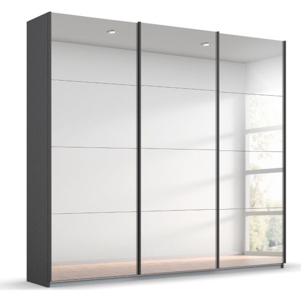 Rauch oracle 3 door sliding wardrobe with mirror front