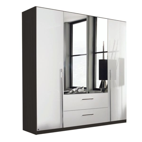 Rauch Essensa 4 door metallic grey with white front wardrobe