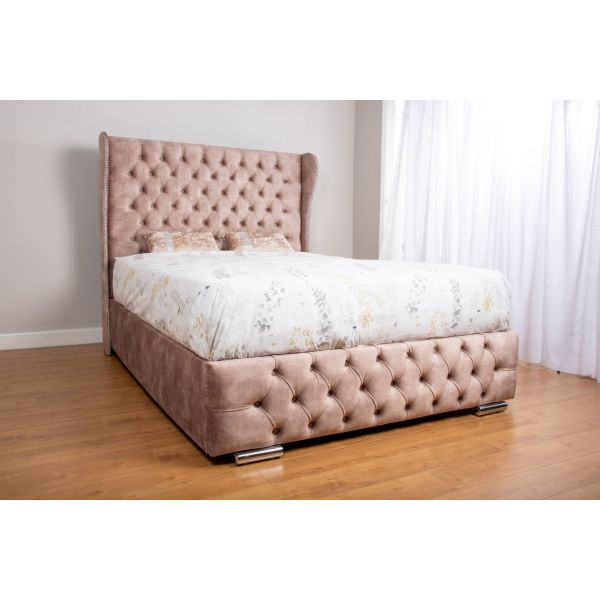 Mayfair Velvet Fabric Upholstered Bed frame 