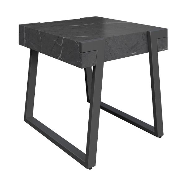 Apexa Grey Marble Side Table