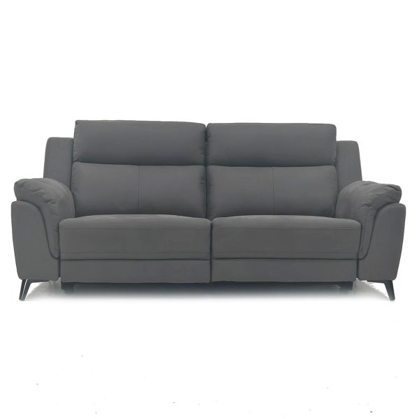 Chicago 3 Seater Light Grey Electric recliner sofa