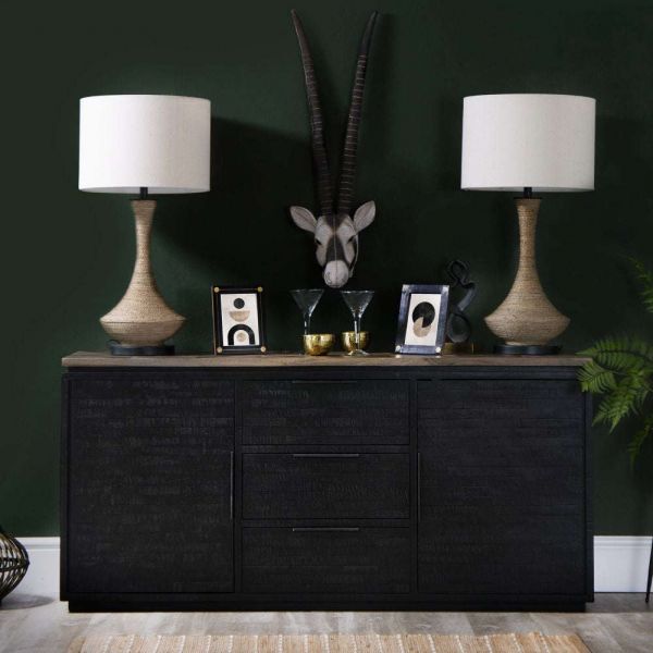 Kettle Interior BA Industrial Style Large Wooden Sideboard