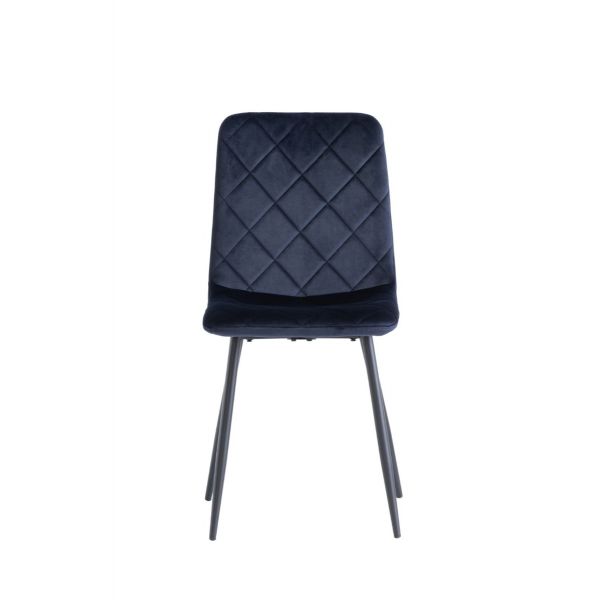 4 x Stella Velvet Dining Chair -Deep Blue