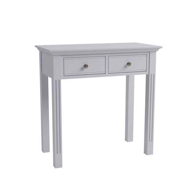 Kettle Interiors BP-DT-G Banbury Elegance Grey Painted 2 Drawer Dressing Table