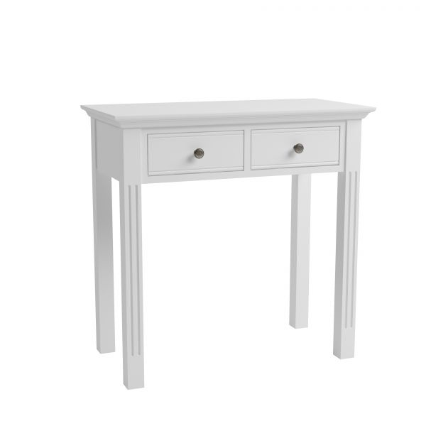 Kettle Interiors BP-DT-W Banbury Elegance White Painted 2 Drawer Dressing Table
