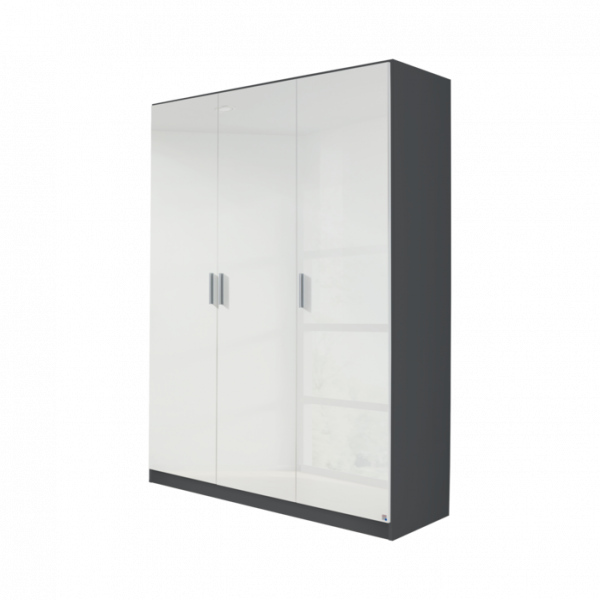Rauch Celle High Gloss white Front Hinged Door robe