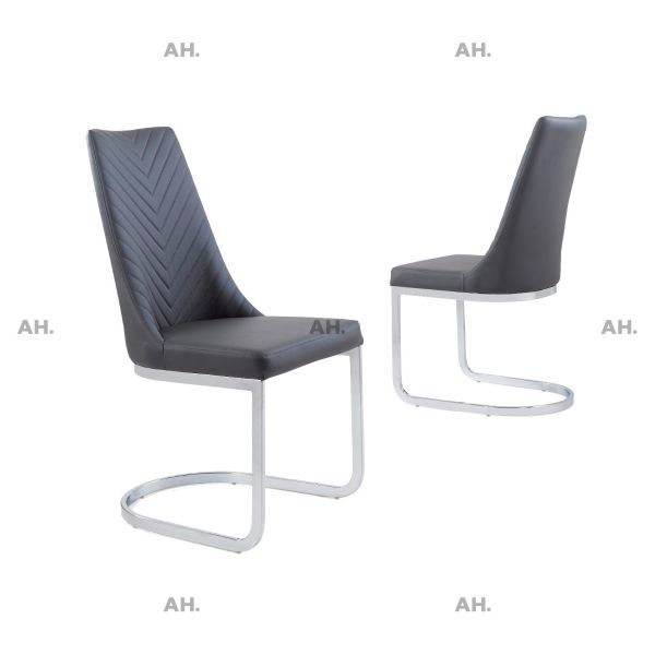 Amalfi/Nicole Grey Velvet Dining Chairs