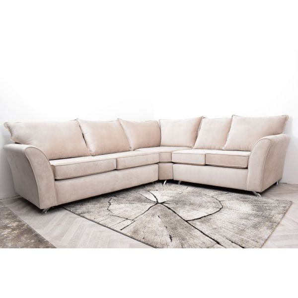 Amora Comet Fabric Upholstered Corner Sofa