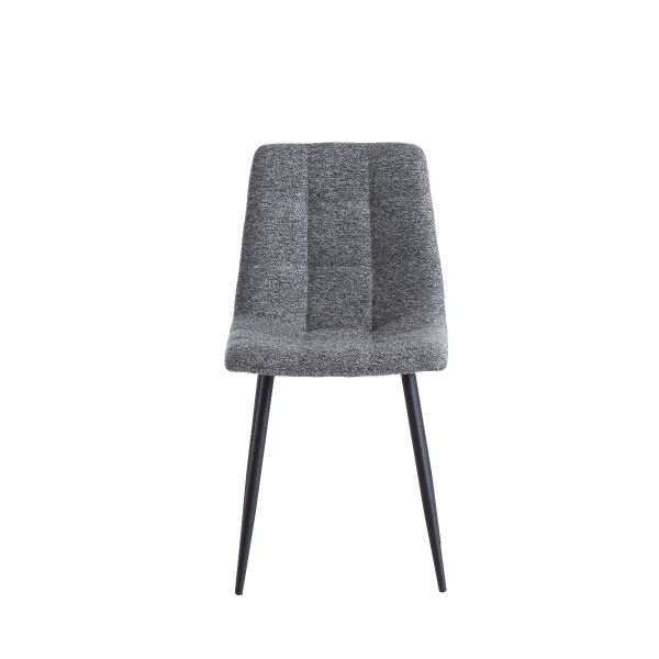 Asme Fabric Dining Chairs - Dark Grey