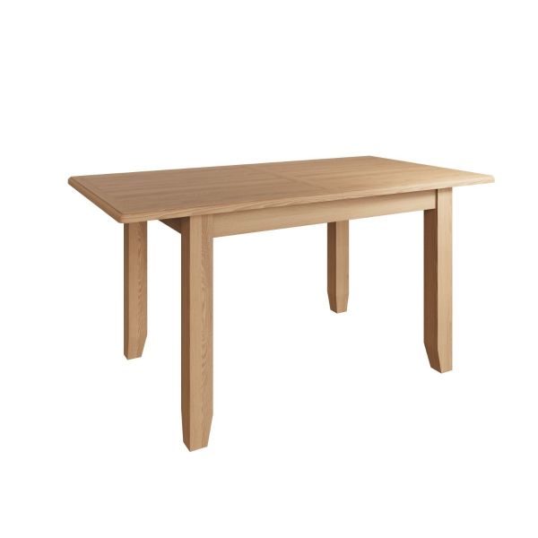 Grasmere GAO Light Oak Solid Wood 1.6m Butterfly Extending Dining Table