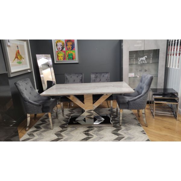 Tremmen Dining Table With Roma Dining Chairs