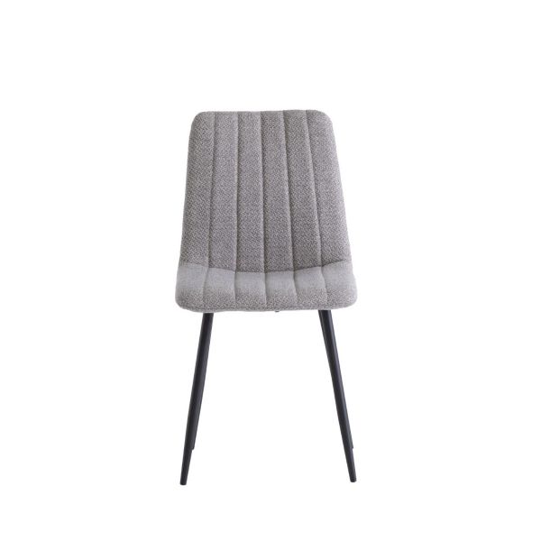 4 x Zara Fabric Dining Chair - Silver