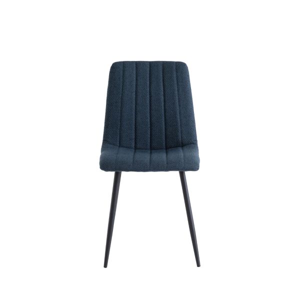 4 x Zara Fabric Dining Chair - Blue