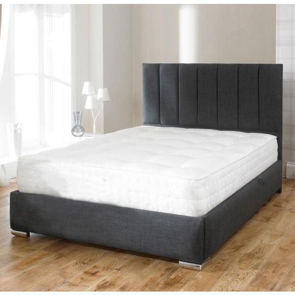 Bedford lined design grey bed frame