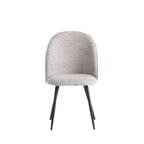 4 x Ramona Fabric Dining Chair - Silver