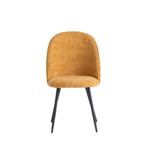 4 x Ramona Fabric Dining Chair - Yellow