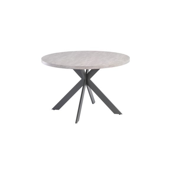Rimini 1.2m Round Dining Table - Light Grey