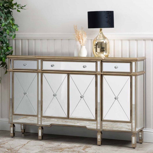 TELFORD- LIME WASHED OAK & WHITE PAINTED LARGE SIDEBOARD  AH Interiors (Nelson) presents you this white painted & Lime washed Oak large side board, which is part of Our Telford Range furniture. This Sideboard unit has been designed with a good staorage op