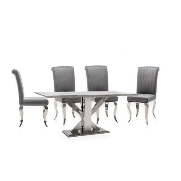 Tremmen Dining Table with Liyana chairs