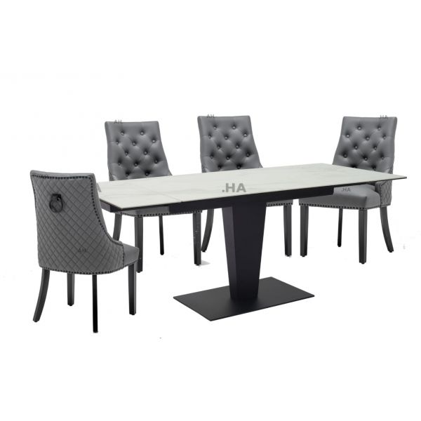Valentina Dining Table with Elizabeth Chairs