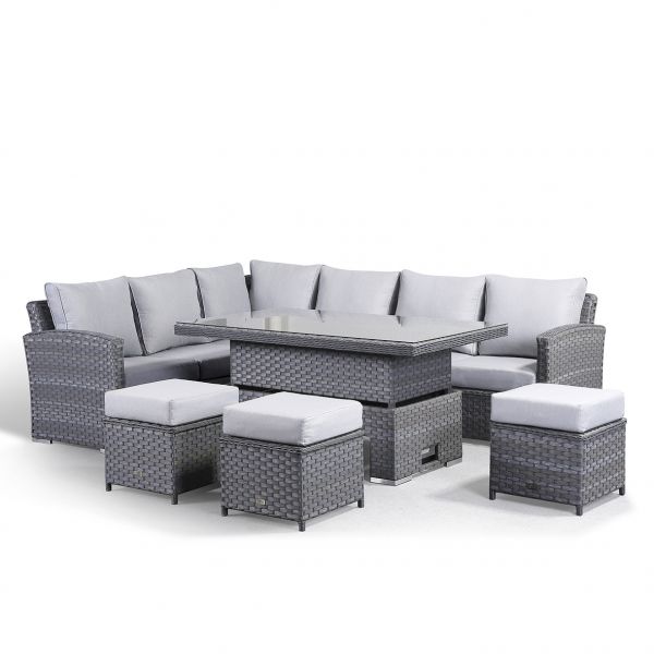 Violet Corner sofa with rising table